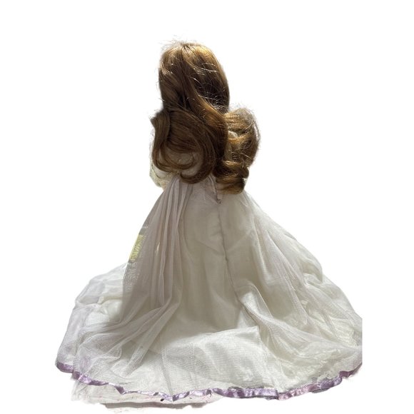 Cathay Collection Victorian Porcelain Doll 16 in Virginia Light Green and Purple - Picture 9 of 11